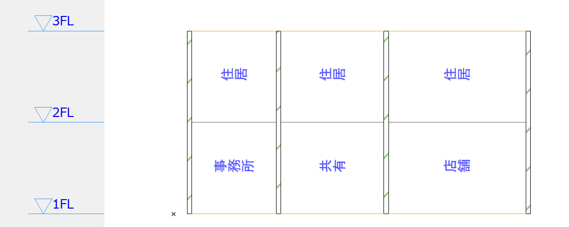 断面図ゾーン名の文字が横に倒れている – GRAPHISOFTナレッジ